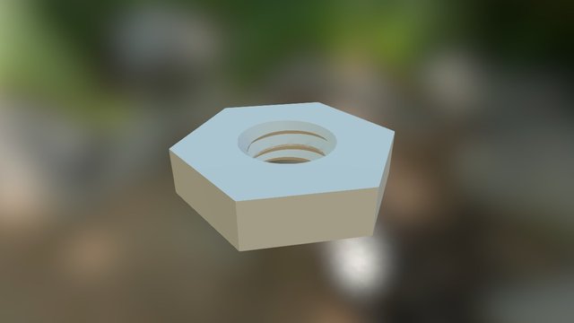 Drip Emitter V1 (Nut)-3Dponics Emitters&Plugs 3D Model