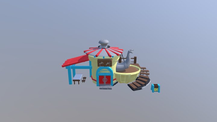 Teapot House 3D Model