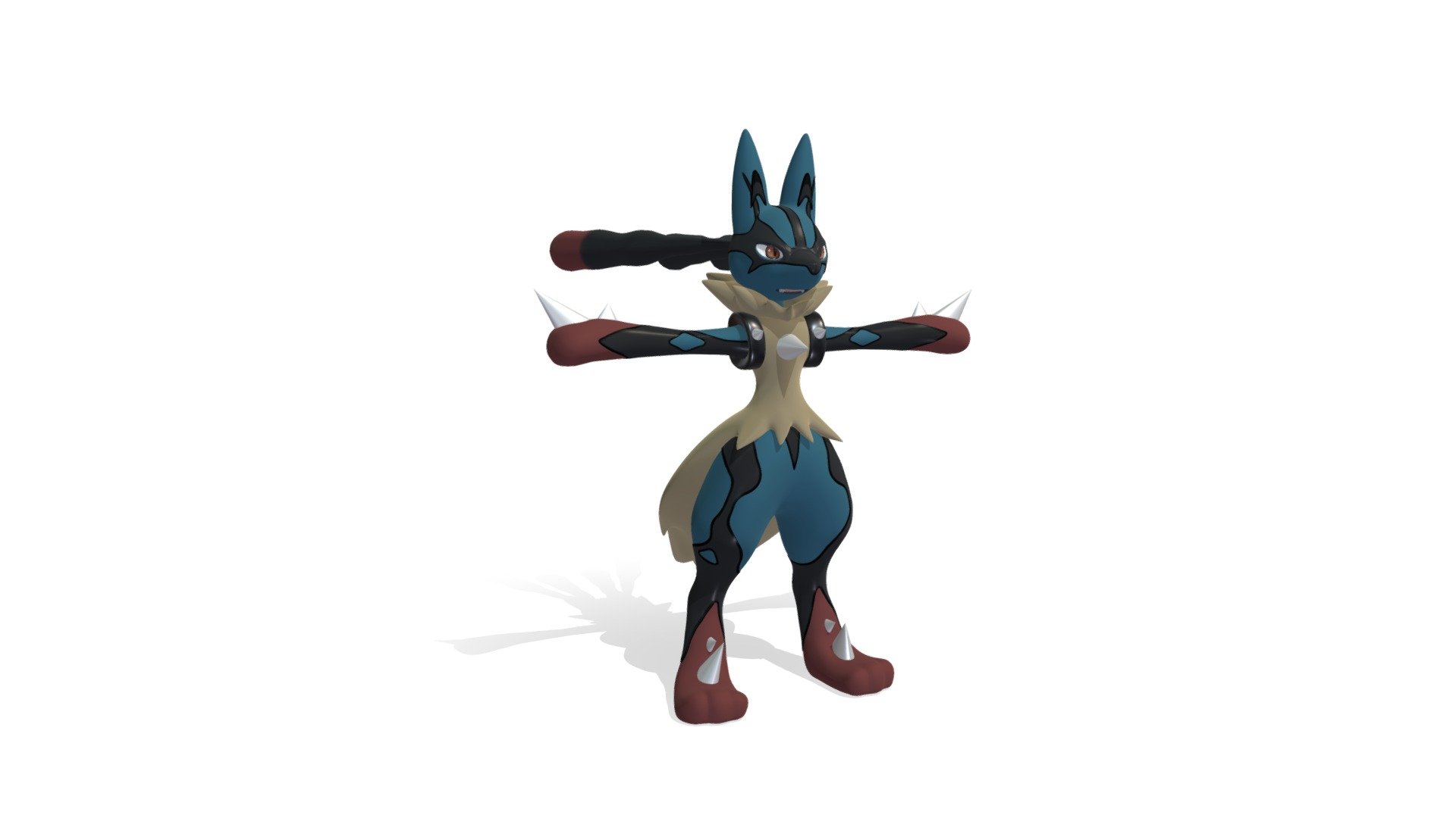 Mega Lucario - 3D model by Honeyes [f3d9505] - Sketchfab