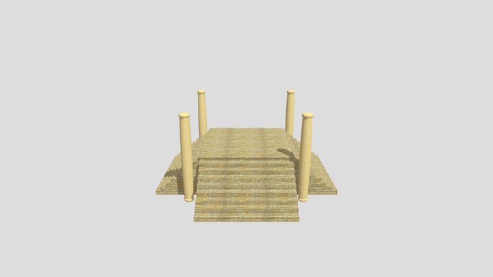 Egyptian Grand Steps 3D Model