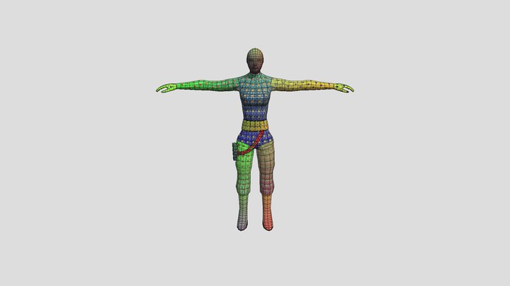 Helga_LowPoly 3D Model