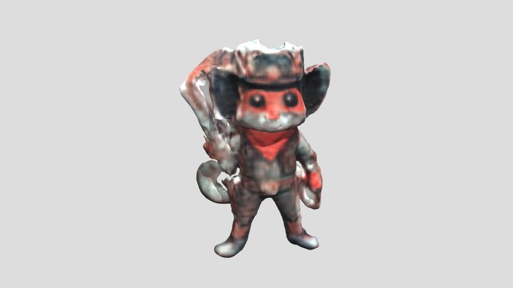 gatinho das botas 3D Model