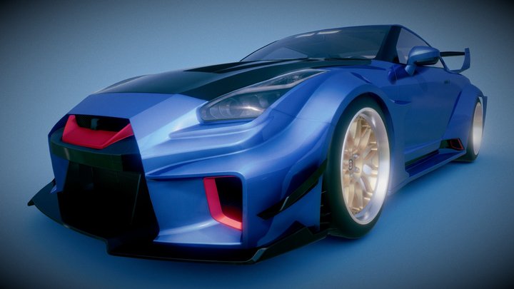 Nissan GTR LBWK Silhouette – Modello 3D gratuito STL