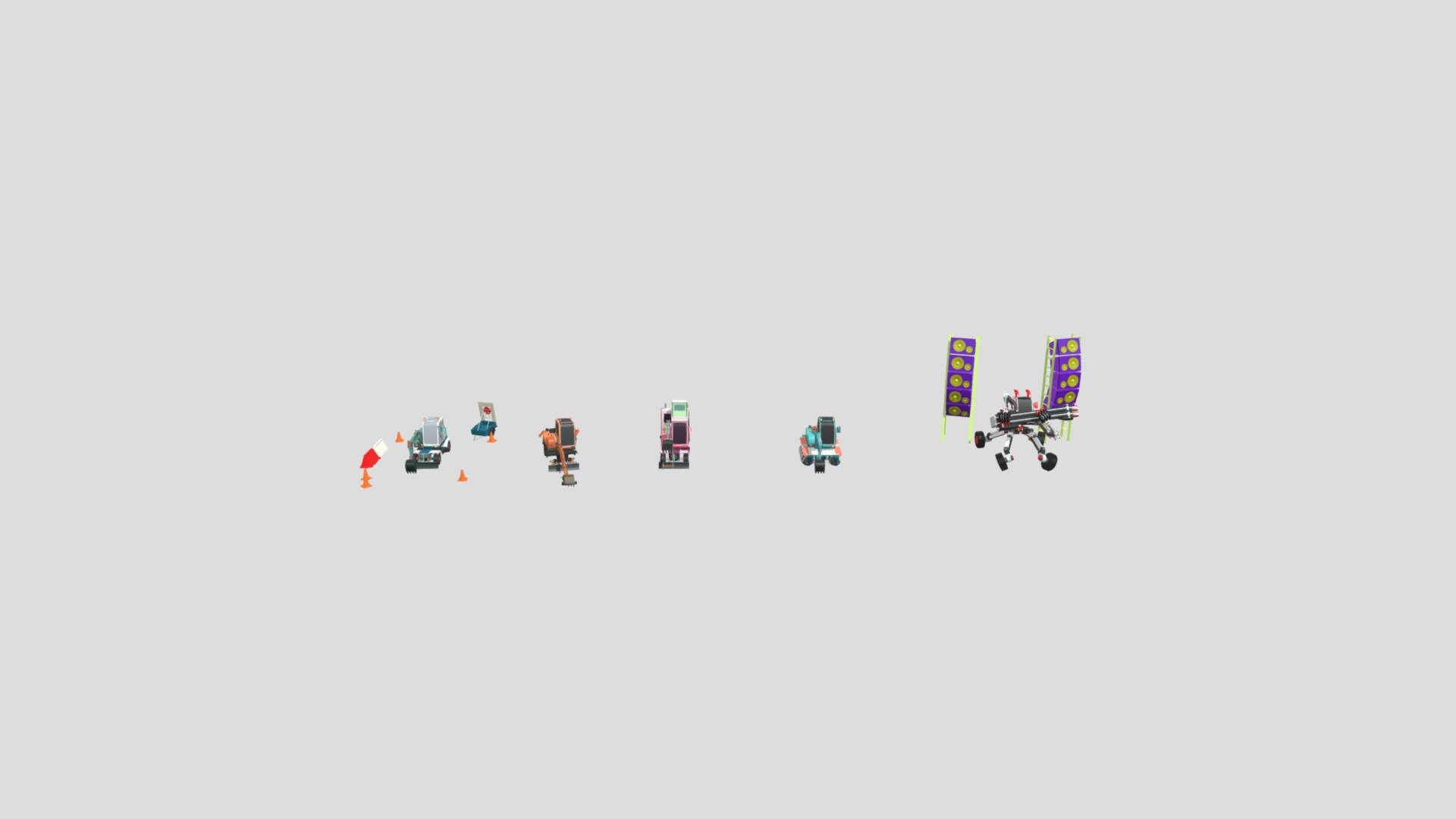 5 excavators HW4_XYZ