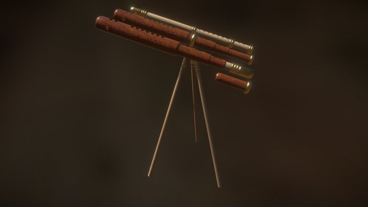 Flutescope (first version) 3D Model