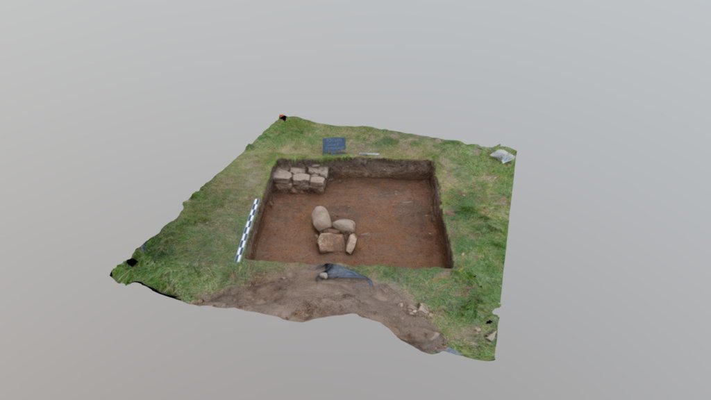 excavation block at Piqua site