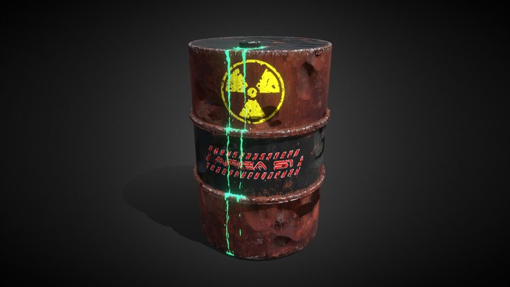 CG Boost Area 51 Barrel 3D Model