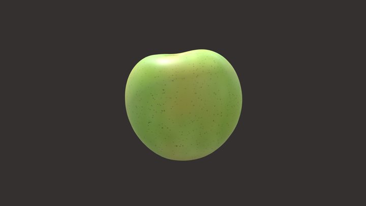 Green_apple2 3D Model