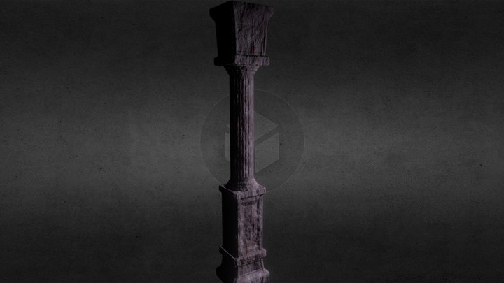 Column Pillar Gameready 3D Model