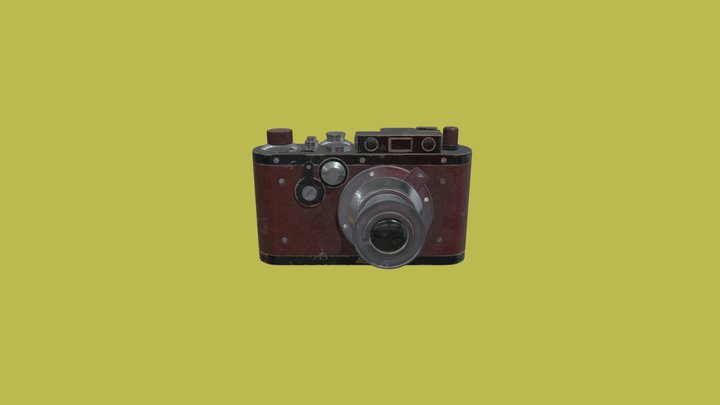Vintage Leica Camera 3D Model