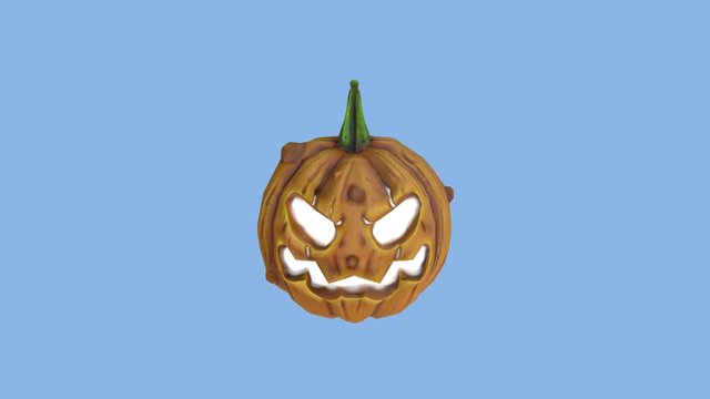 Pumpkin Head 3D Model