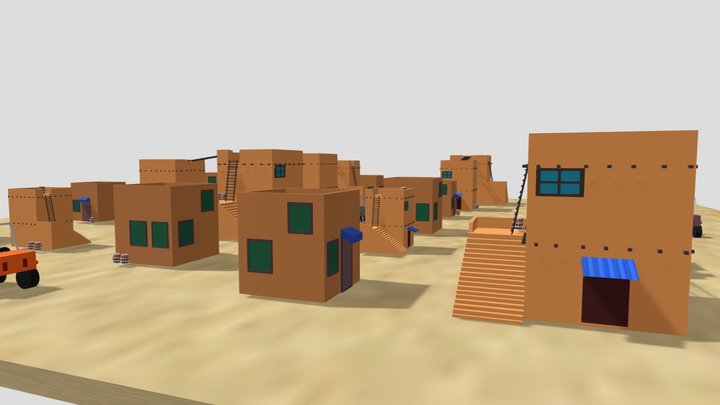 Cenario Deserto 3D Model