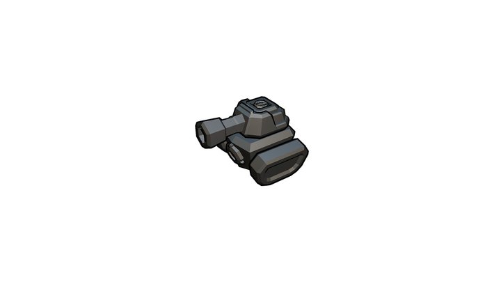 Low Poly Tank ( v.1.2 ) 3D Model