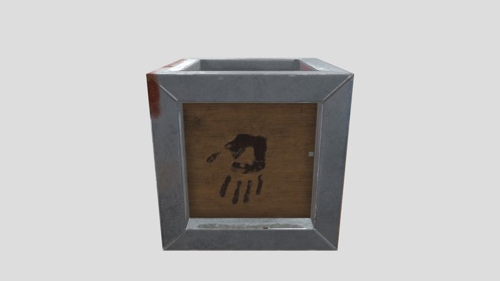Crate Handprint 3D Model