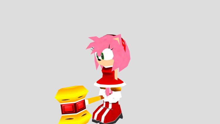 Sonic e Amy Rose Modelo 3D - TurboSquid 1085207