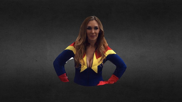 Captain Marvel Cosplay 3D Model