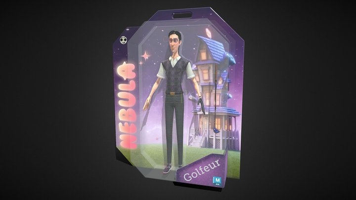 Toybox : Golfeur rig 3D Model