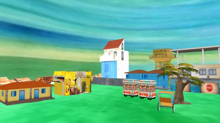 (GLB FILE) INDIAN MARKET FOR  HINDI KAHANIYA