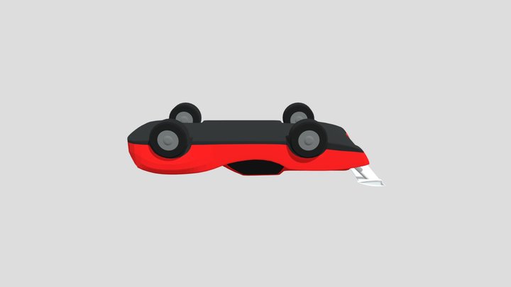 Low Poly HotWheels 3D Model