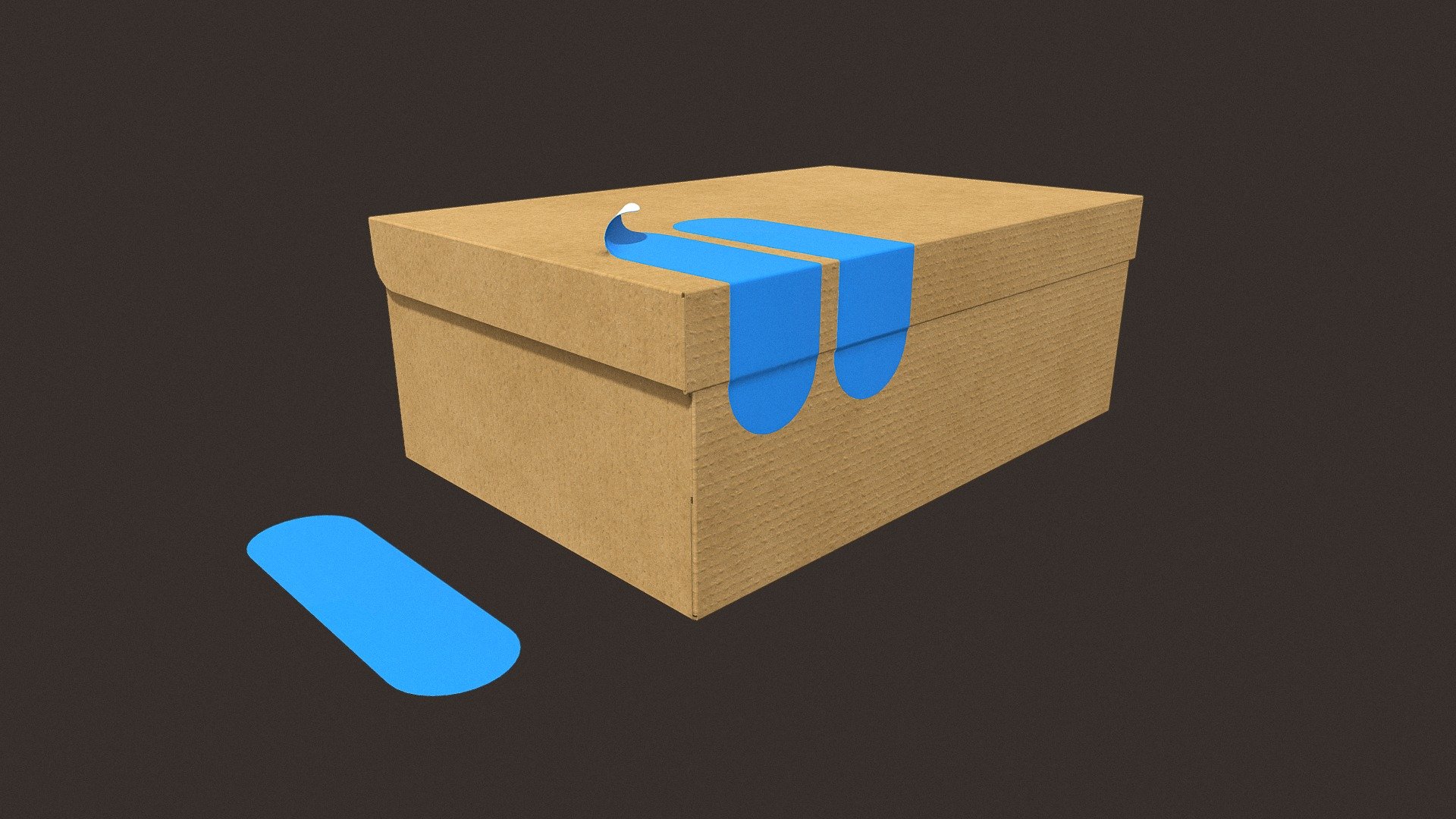 Box with sticker - Buy Royalty Free 3D model by MDgraphicLAB [f3ea949 ...