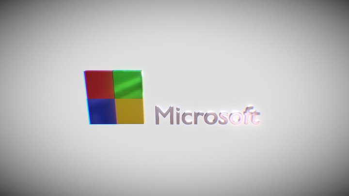 Microsoft Logo 3D Model