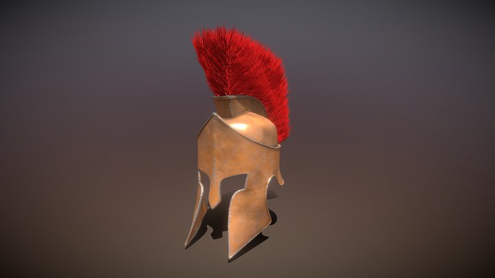 Spartan Helmet 3D Model