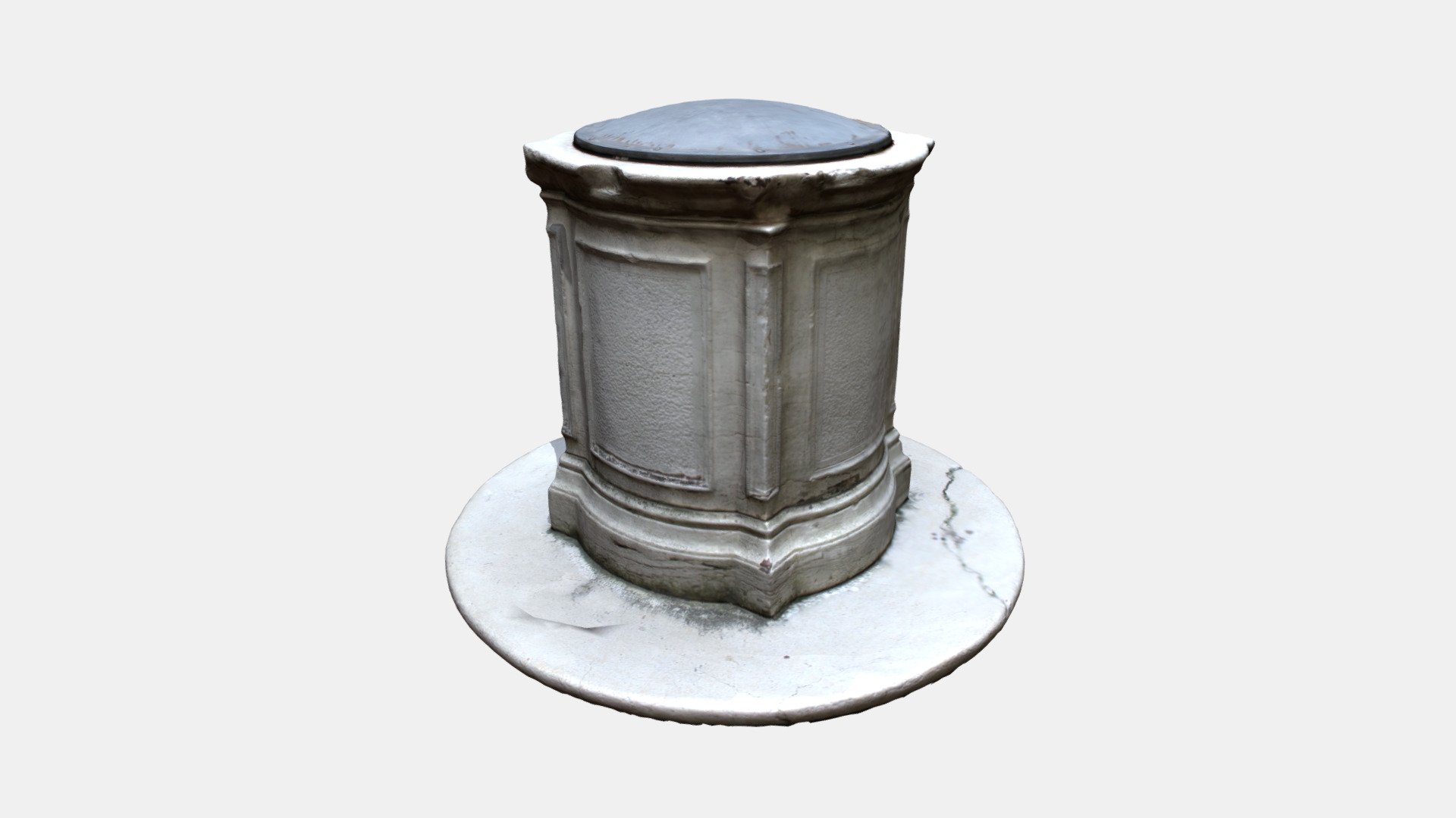 Venetian Well 02 (Low-Poly)