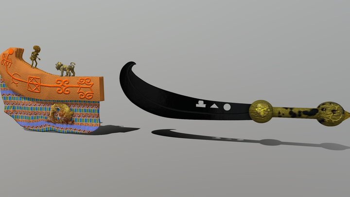 Akrafena Sword for GetInGirl by Matthew J Powell 3D Model