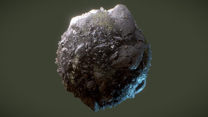 Rocky Ground Material - [Industrial Debris] 3D Model