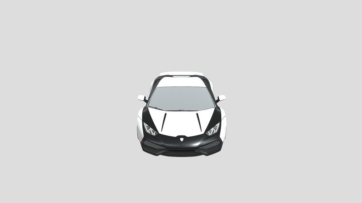 Lamborghini Huracan (Rigged) 3D Model