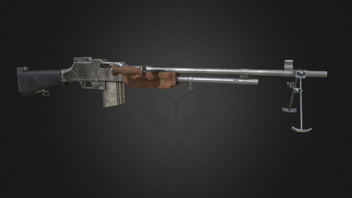 M1918A2 BAR – Modello 3D gratuito STL