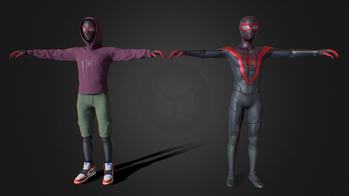 SPIDERMAN MILES MORALES ( GAME READY ) 3D Model
