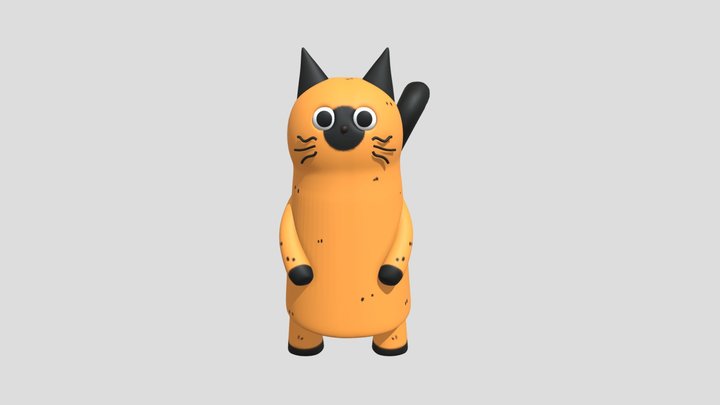 Siamese cat 3D Model