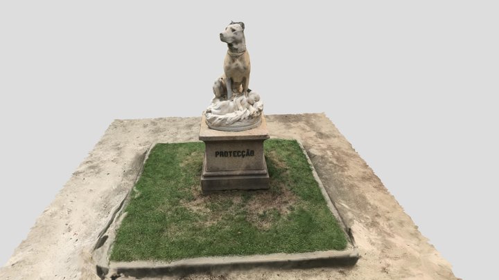 Garden Statue:  Protection 3D Model