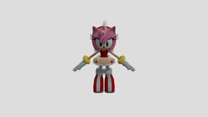 Free OBJ file Amy Rose SONIC Amy Rose 3D MODEL RIGGED Amy Rose DRAGON  DINOSAUR POKÉMON SONIC PET pet Amy Rose 🌹・3D print model to download・Cults