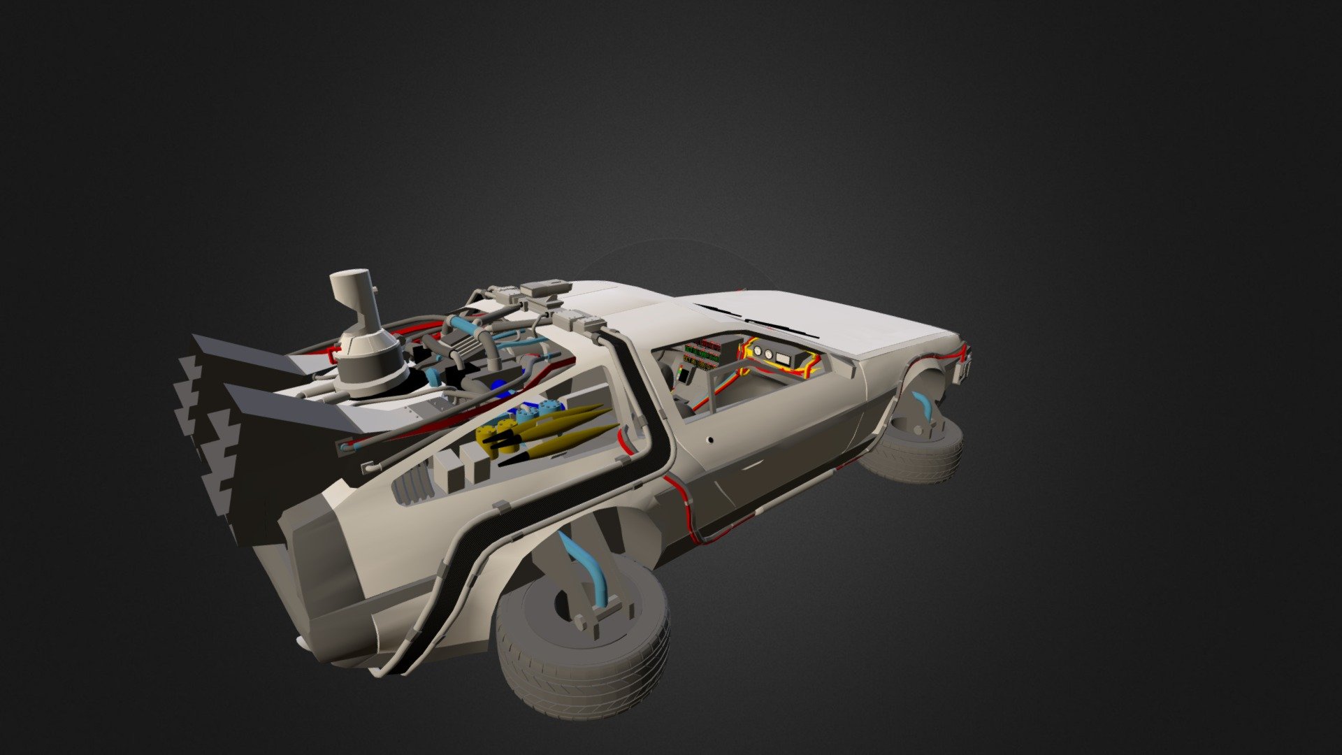 Delorean - 3d Model By Maurocian [f3f011c] - Sketchfab