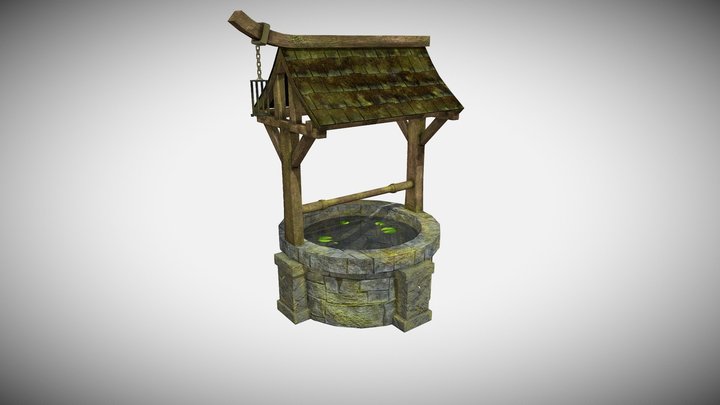 Japanesse Styled Well 3D Model