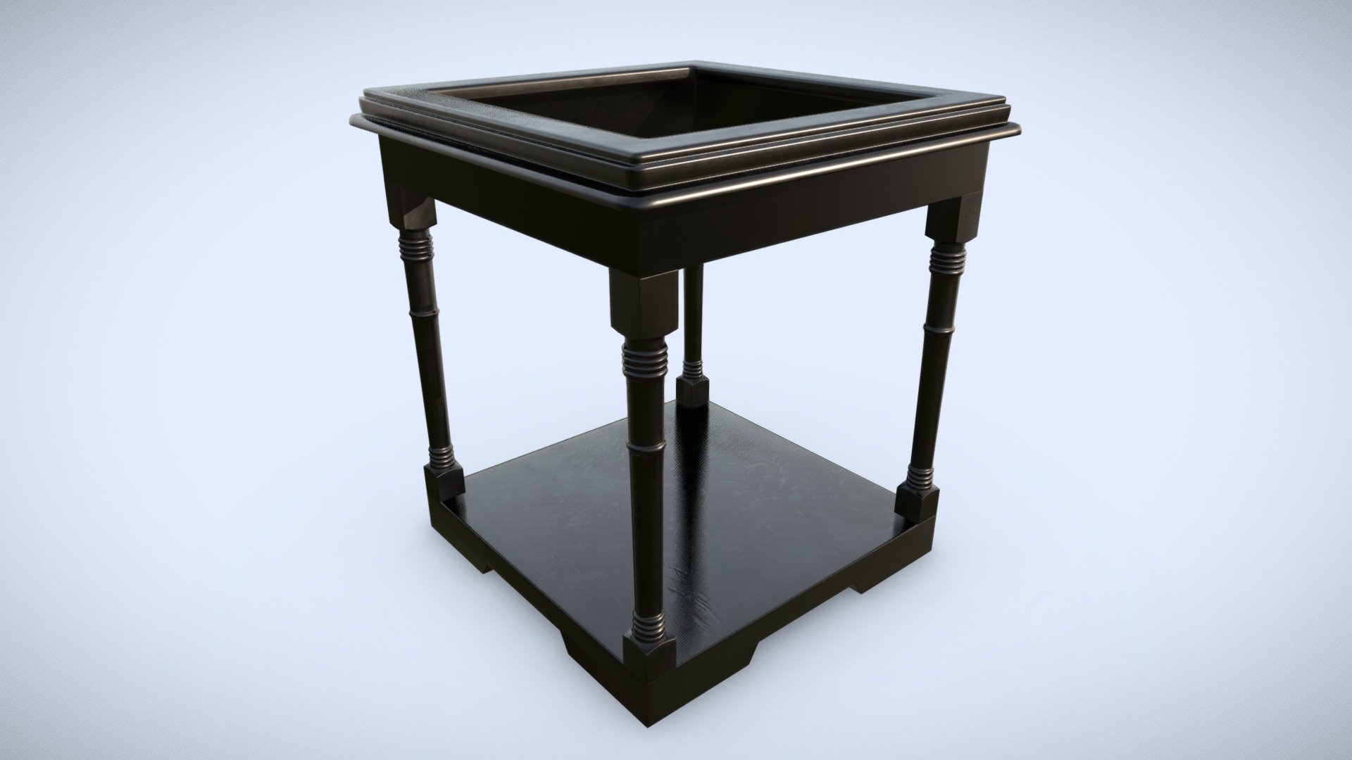 Small Dark Wooden Table