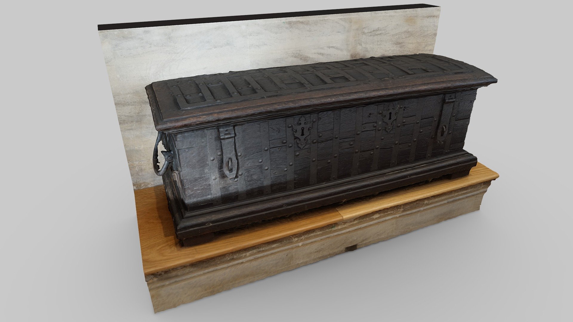 Temple Church Wooden Chest