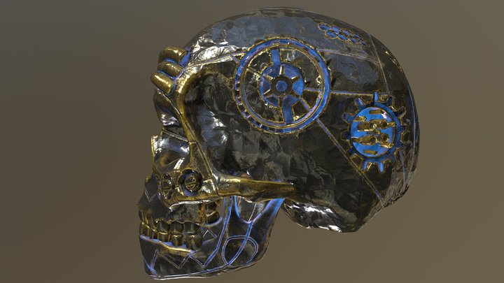 Skull day of the dead 3D Model