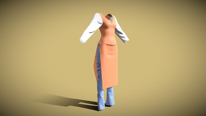 Kurtha Surwal 3D Model