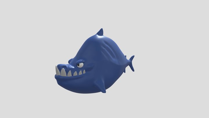 Shark Sculpture 3D Model