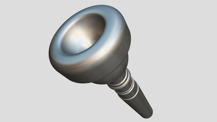 Vincent Bach 20C trumpet mouthpiece 3D Model