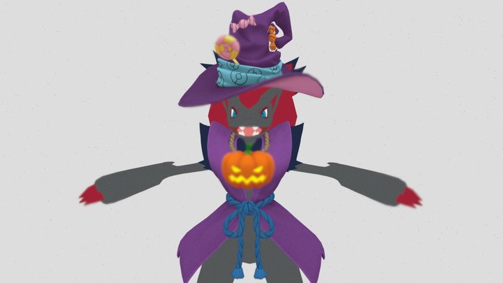 Costume Party Style Zoroark 3D Model