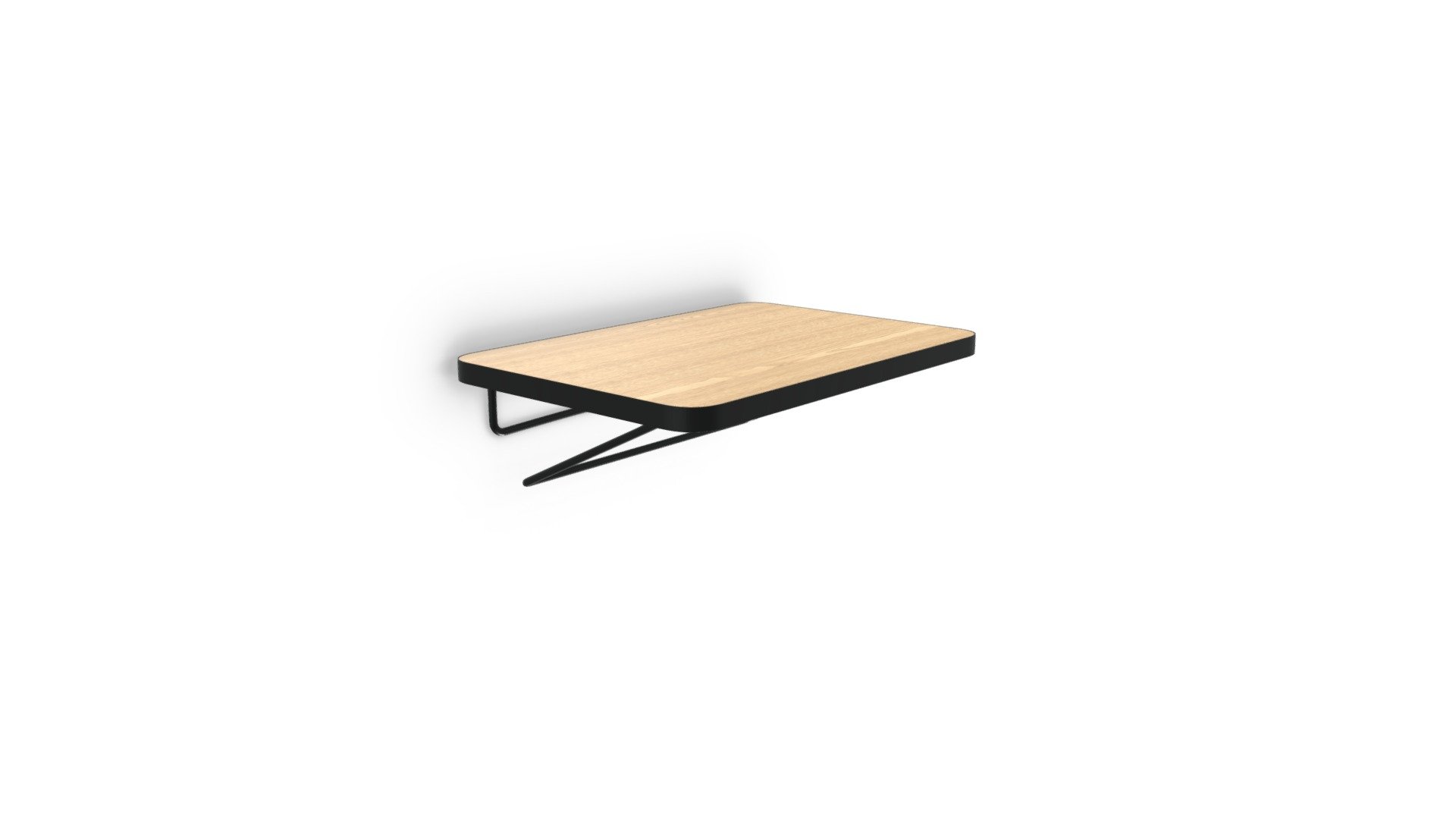 MADE Essentials Besley Clip Bedside, Ash & Black