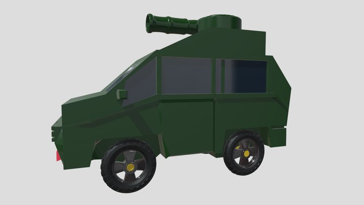 Military tank (mini) 3D Model