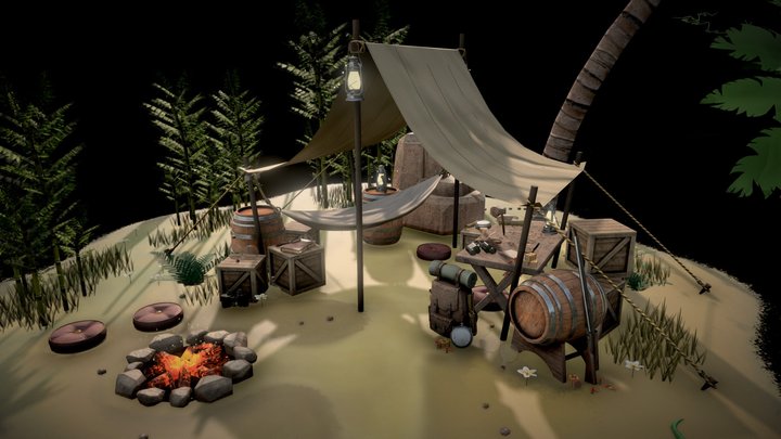 Jungle Explorer Adventure Kit 3D Model