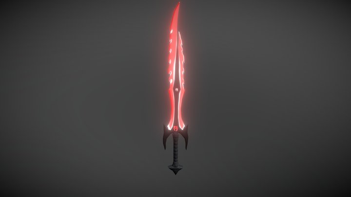 TP3 Daedric sword x The Crucible 3D Model