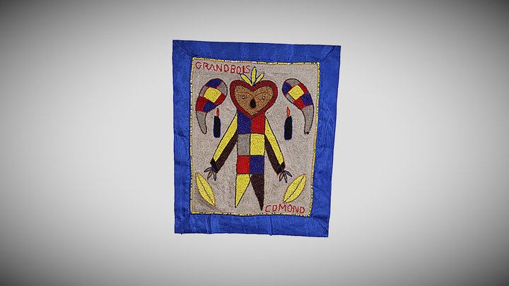 Haitian drapo (ritual flag 1) 3D Model