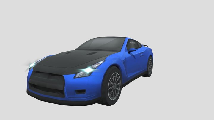 fast racing 3d - nissan gtr – Gratis 3D-model STL